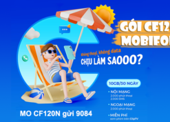 Đăng ký gói cước CF120N Mobifone miễn phí 10GB data và gọi thả ga 30 ngày