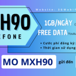 Đăng ký gói cước MXH90 Mobifone 30GB, Free data Youtube/Facebook