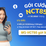 Đăng ký gói cước NCt85 Mobifone có 30GB data dùng 30 ngày