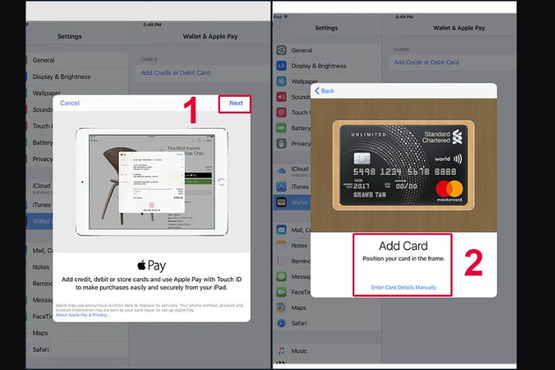 Cách thiết lập Apple Pay trên iPad