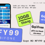 Đăng ký gói cước MFY99 Mobifone rinh data và gọi dùng cả tháng