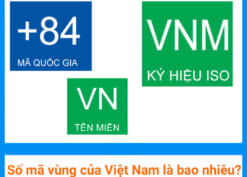 Mã vùng Việt Nam bao nhiêu?