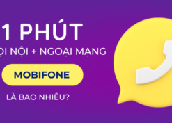 1 phút gọi nội mạng và ngoại mạng Mobifone bao nhiêu tiền?