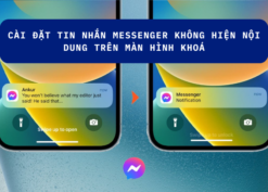 Cách cài đặt tin nhắn Messenger không hiện nội dung trên màn hình khóa