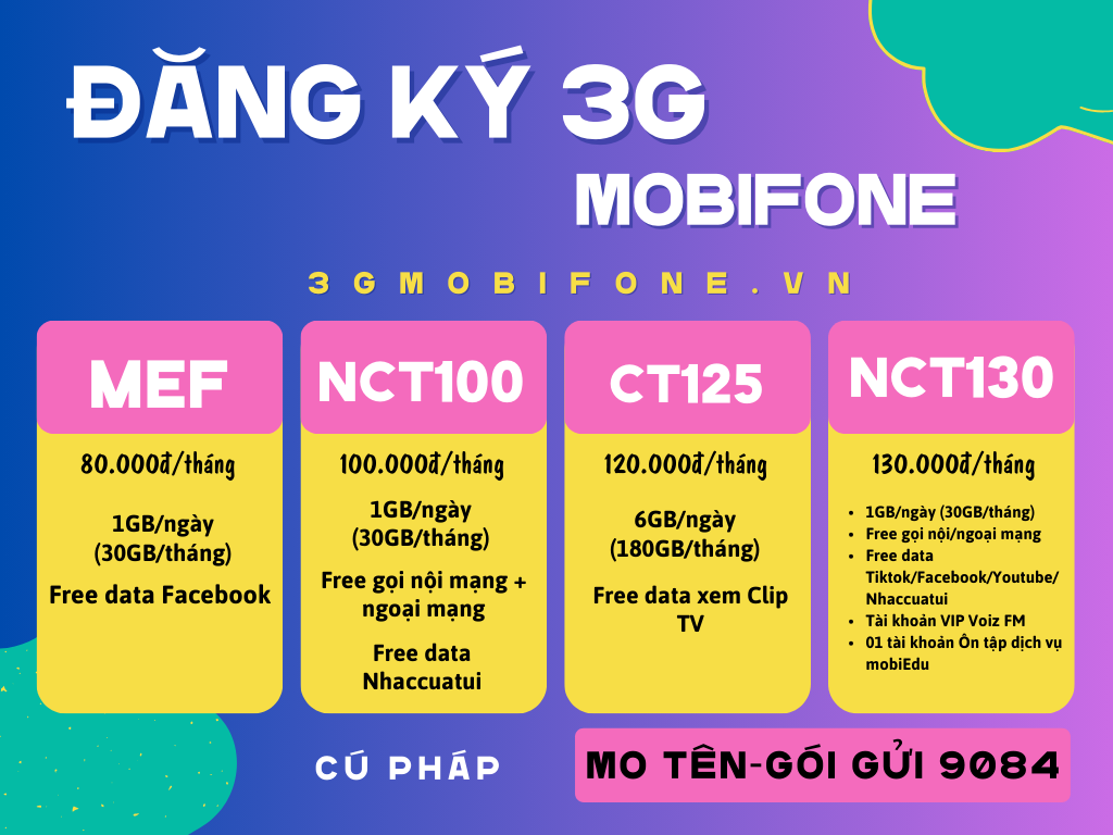 Cách đăng ký 3G Mobifone 1 tháng, 1 năm nhận data khủng 