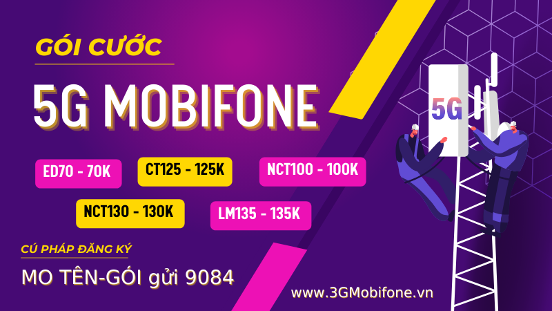 Bảng các gói cước 5G Mobifone ưu đãi siêu khủng