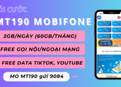 Đăng ký gói cước MT190 Mobifone nhận 60GB và gọi free thả ga