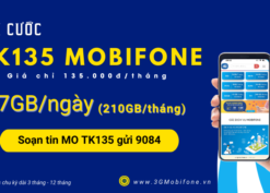 Đăng ký gói cước TK135 Mobifone có 210GB data dùng 30 ngày