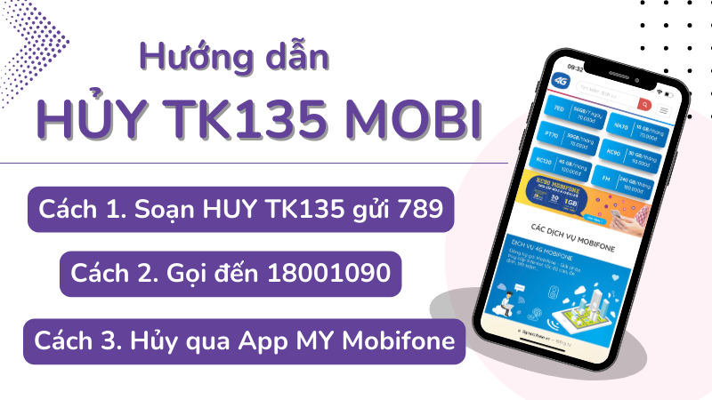 Hướng dẫn cách hủy gói cước TK135 Mobifone 