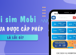 Lỗi chưa cấp phép sim Mobifone là lỗi gì