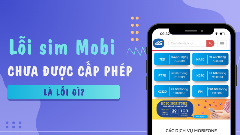 Lỗi chưa cấp phép sim Mobifone là lỗi gì