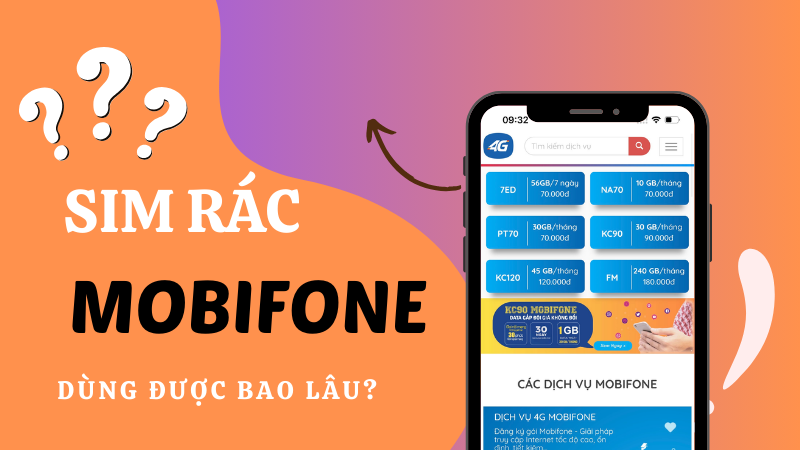 Sim rác Mobifone dùng được bao lâu?