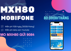 Đăng ký gói cước MXH80 Mobifone ưu đãi data khủng