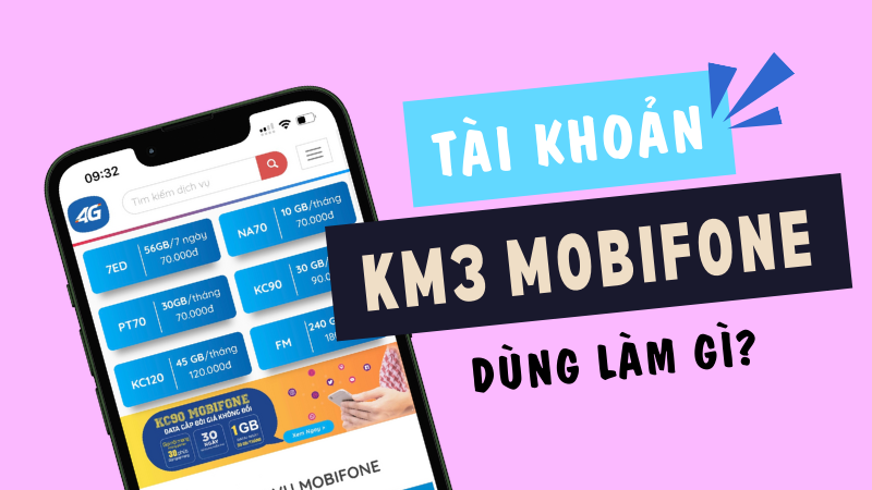 Tài khoản khuyến mãi KM3 Mobifone là gì