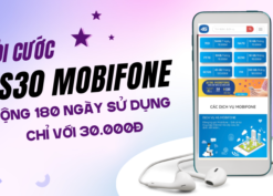 Đăng ký gói cước GS30 Mobifone có 180 ngày sử dụng cho sim