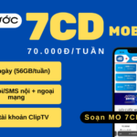 Đăng ký gói cước 7CD Mobifone có data, gọi và SMS dùng 7 ngày