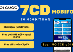 Đăng ký gói cước 7CD Mobifone có data, gọi và SMS dùng 7 ngày