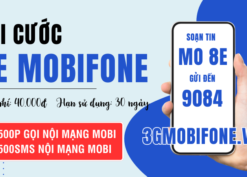 Cách đăng ký gói 8E Mobifone gọi và nhắn tin miễn phí 30 ngày