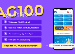 Đăng ký gói cước AG100 Mobifone data siêu khủng