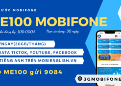 Đăng ký gói cước ME100 Mobifone rinh data siêu khủng