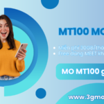 Cách đăng ký gói MT100 Mobifone ưu đãi 30GB, miễn phí dùng MEET