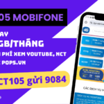 Gói cước NCT105 Mobifone ưu đãi 30GB, Free Youtube, NCT