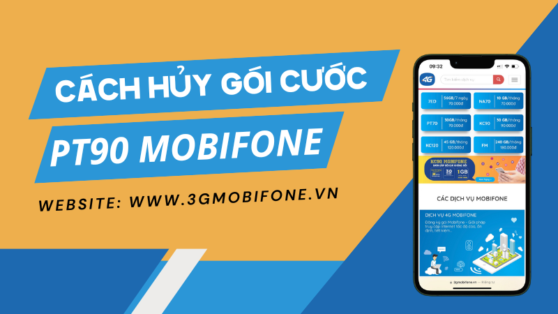 Hướng dẫn cách hủy gói cước PT90 Mobifone