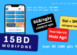 Đăng ký gói cước 15BD Mobifone nhận data, gọi, sms dùng 15 ngày