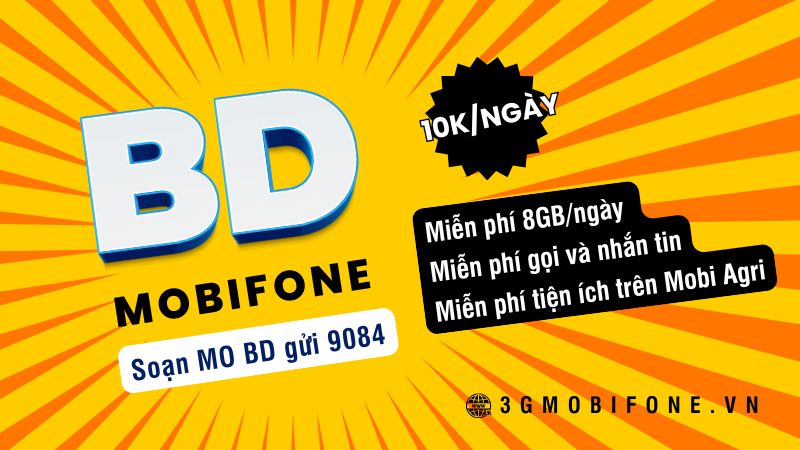 Đăng ký gói cước BD Mobifone chỉ 10K có data và gọi dùng 24 giờ 