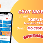 Đăng ký gói C80T Mobifone miễn phí 30GB, Free Tiktok, ClipTV