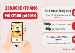 Đăng ký gói cước CF100 Mobifone rinh siêu ưu đãi