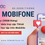 Đăng ký gói cước KNT Mobifone ưu đãi 30GB data, Tiktok và học tập MobiEdu