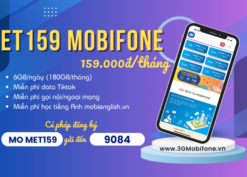 Đăng ký gói cước MET159 Mobifone có 180GB data và gọi free 30 ngày