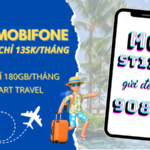 Đăng ký gói cước ST135 Mobifone chỉ 135k/tháng ưu đãi 180GB và dung Smart Travel