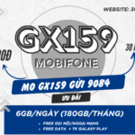 Đăng ký gói cước GX159 Mobifone có data và gọi siêu thả ga cả tháng