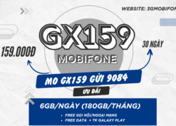 Đăng ký gói cước GX159 Mobifone có data và gọi siêu thả ga cả tháng