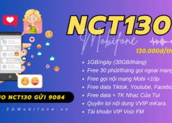 Đăng ký gói cước NCT130 Mobifone có data và gọi dùng thả ga cả tháng