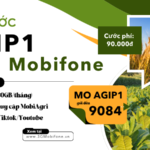 Đăng ký gói cước AGIP1 Mobifone có 30GB data và truy cập Tiktok/Youtube