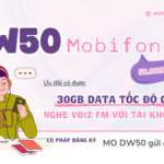 Cách đăng ký gói cước DW50 Mobifone có 30GB Data dùng cả tuần