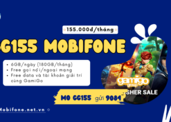 Đăng ký gói cước GG155 Mobifone có 180GB data và gọi miễn phí