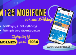 Đăng ký gói cước LM125 Mobifone miễn phí 180GB data 1 tháng