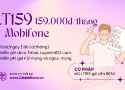 Đăng ký gói cước LT159 Mobifone miễn phí siêu data và gọi thả ga 30 ngày