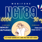 Đăng ký gói cước NCT89 Mobifone nhận 30GB/tháng, miễn phí data Youtube và Nhạc Của Tui