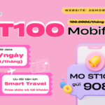 Đăng ký gói cước ST100 Mobifone nhận 30GB Data 1 tháng