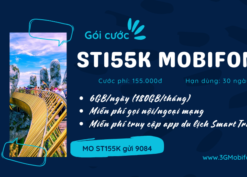 Đăng ký gói cước ST155K Mobifone miễn phí 180GB data và gọi free cả tháng