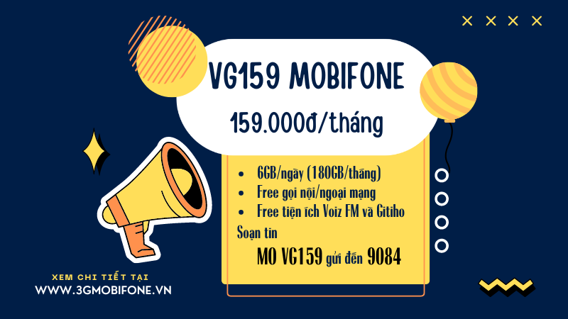 Cách đăng ký gói cước VG159 Mobifone rinh combo gọi và data