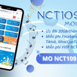 Đăng ký gói cước NCT109 Mobifone ưu đãi 30GB, miễn phí dùng Facebook, Tiktok, Youtube, NCT