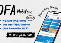 Đăng ký gói cước OFA Mobifone có 30GB/tháng, miễn phí data Tiktok và Facebook