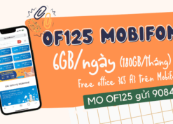 Đăng ký gói OF125 Mobifone nhận 180GB data, Free MobiEdu chỉ 125.000đ