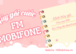 Hướng dẫn cách hủy gói cước FM Mobifone